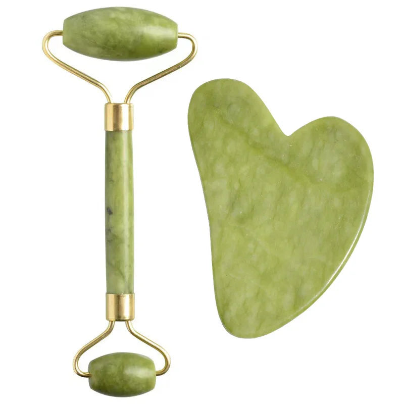 Green Jade Massage Roller Silence Face