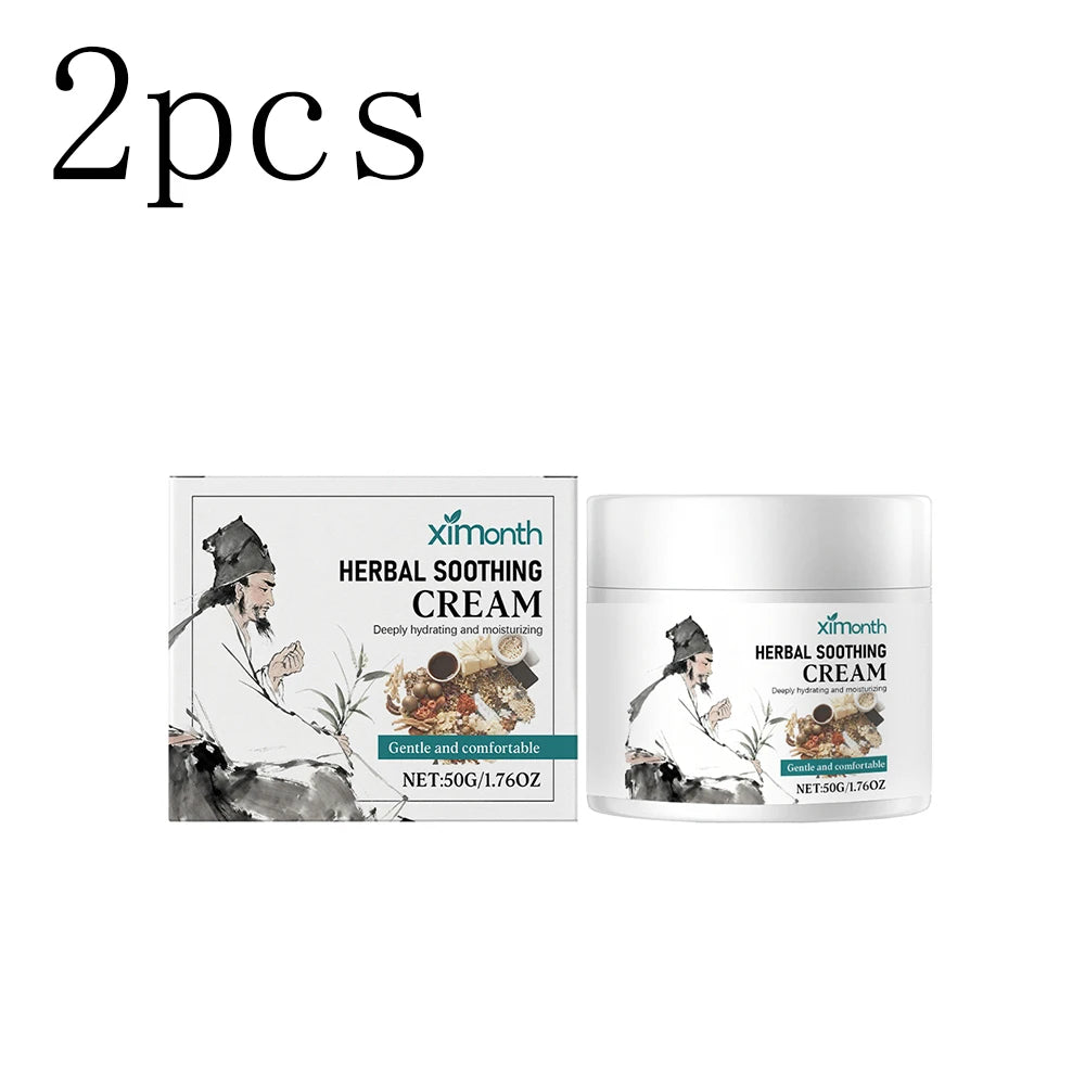 Skin care cream with herbal ingredients