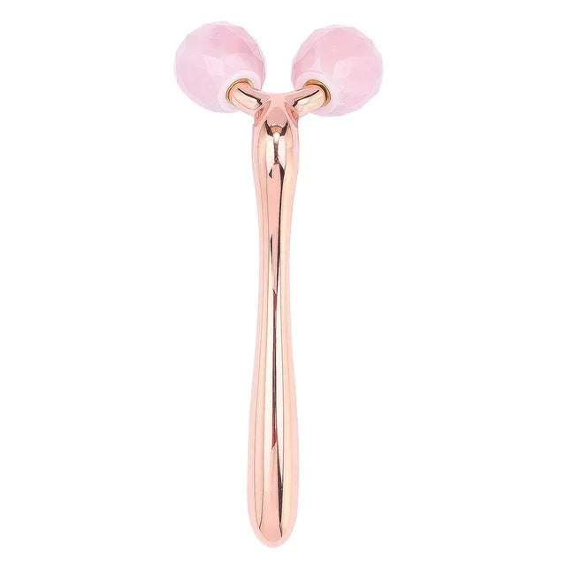 Rose Quartz Jade Roller Facial Massager