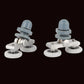 Bathroom glass door rail wheel