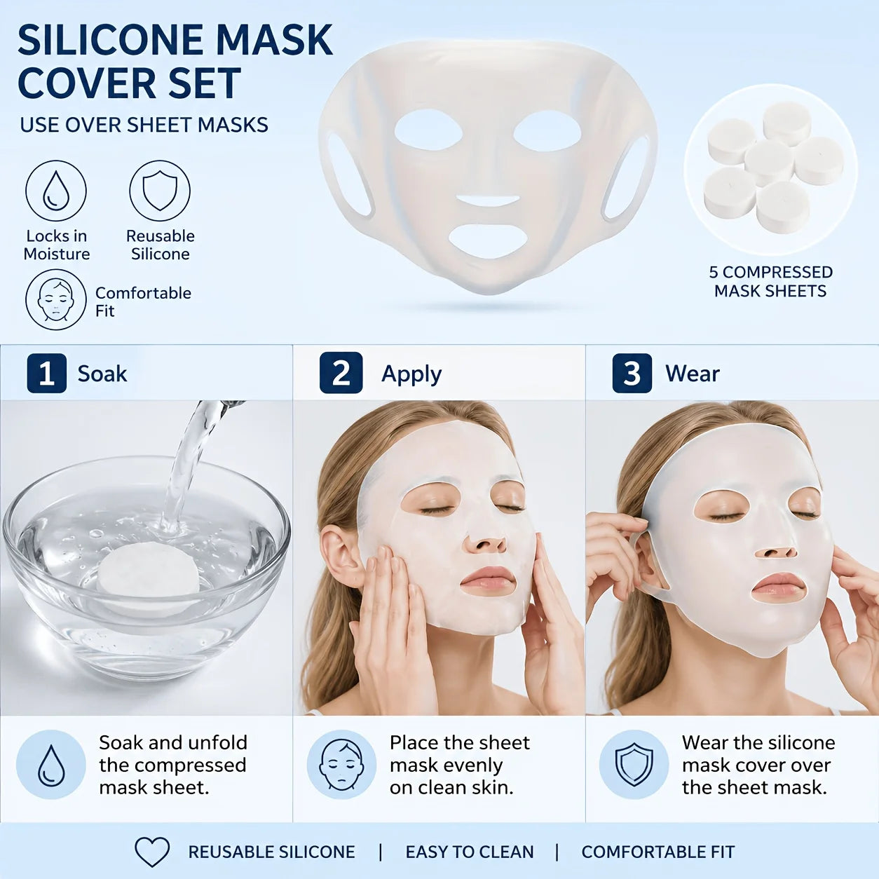 Reusable Facial Mask Holder