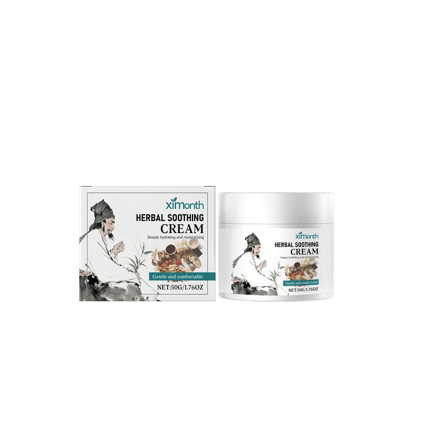 Skin care cream with herbal ingredients