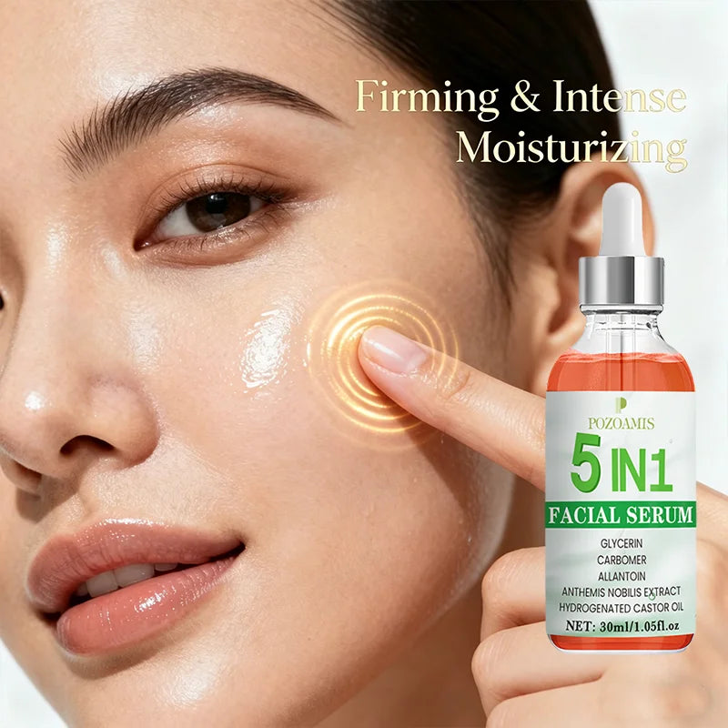 5-in-1 Facial Serum Moisturizes and Hydrates