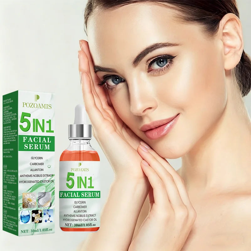 5-in-1 Facial Serum Moisturizes and Hydrates