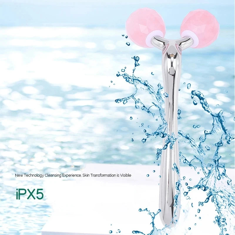 Rose Quartz Jade Roller Facial Massager