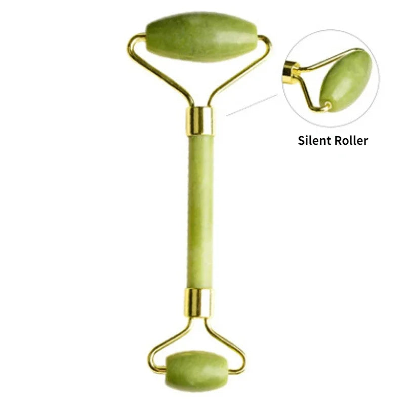 Green Jade Massage Roller Silence Face