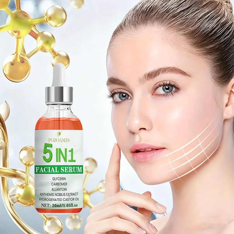 5-in-1 Facial Serum Moisturizes and Hydrates