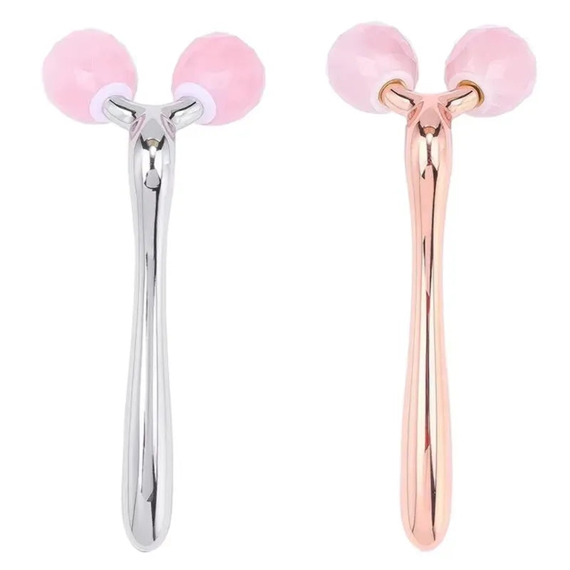 Rose Quartz Jade Roller Facial Massager