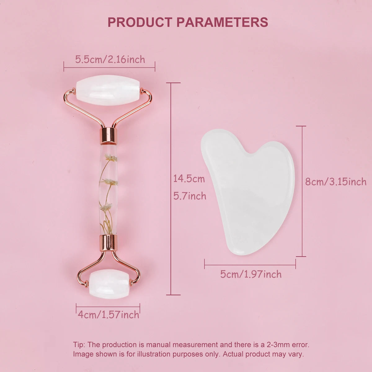 Jade Roller Set Natural Jade Massager