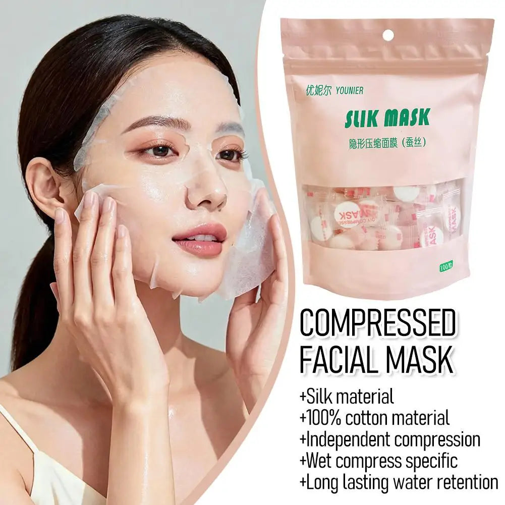 50PCS Premium Disposable Compressed Facial Mask