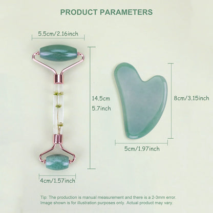 Jade Roller Set Natural Jade Massager