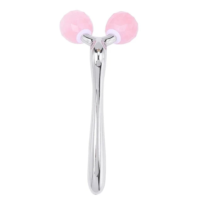 Rose Quartz Jade Roller Facial Massager