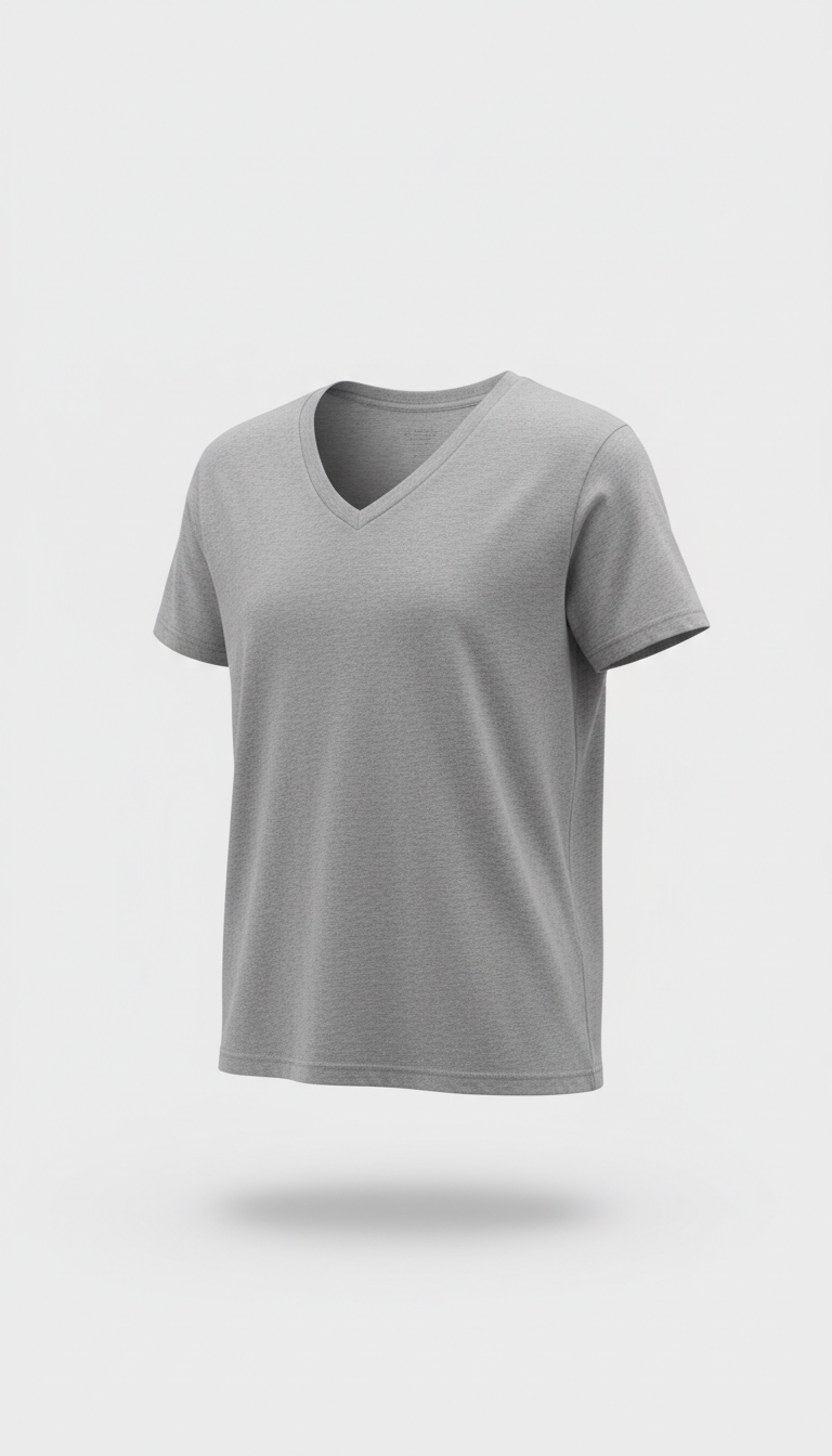 V-Neck T-Shirt with Modern Cut
