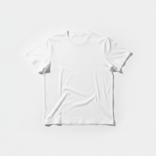 Classic Short Sleeve T-Shirt - minimalist white tee flat lay